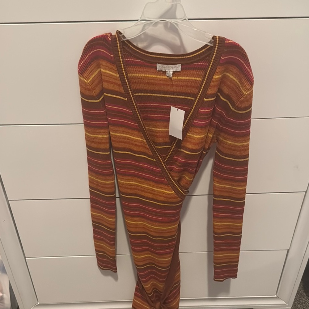Flying Tomato Striped Maxi Dress - Red, Orange, Yellow